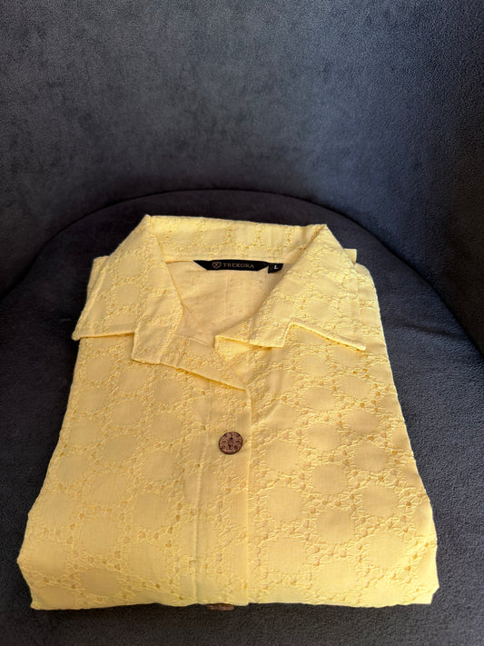 Lemon yellow hacoba dress