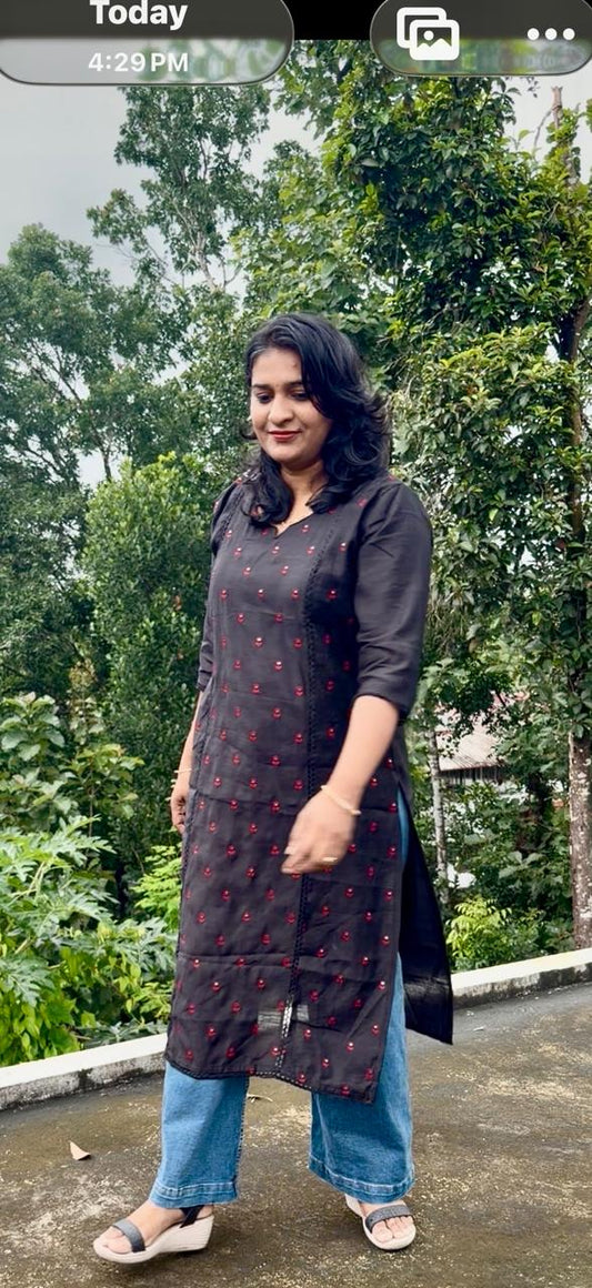 New affordable Black kurthi