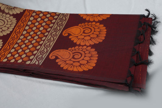 SAR_ darkblue_036✨ Pure Cotton Saree Collection ✨